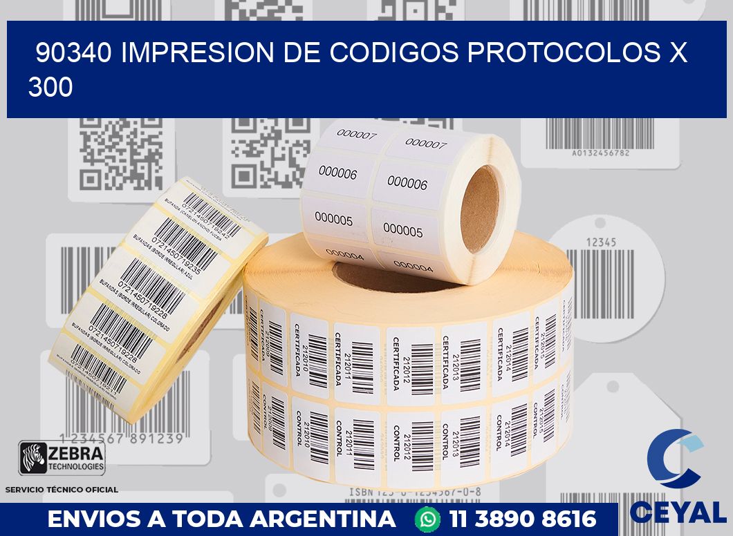 90340 impresion de codigos protocolos x 300
