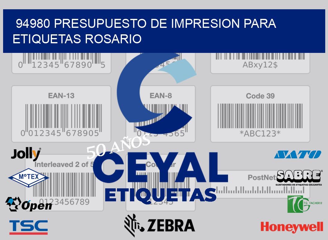 94980 PRESUPUESTO DE IMPRESION PARA ETIQUETAS ROSARIO