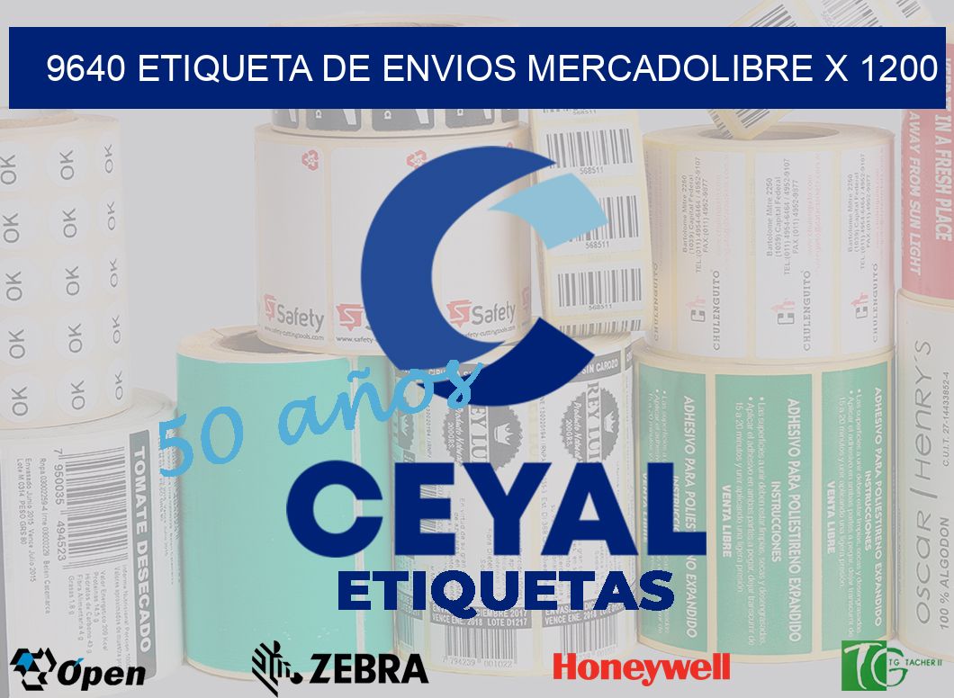 9640 etiqueta de envios mercadolibre x 1200