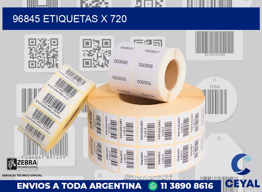 96845 Etiquetas x 720