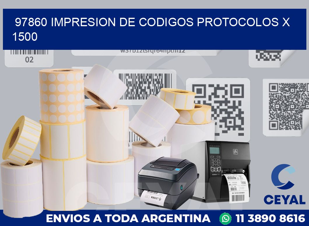97860 impresion de codigos protocolos x 1500