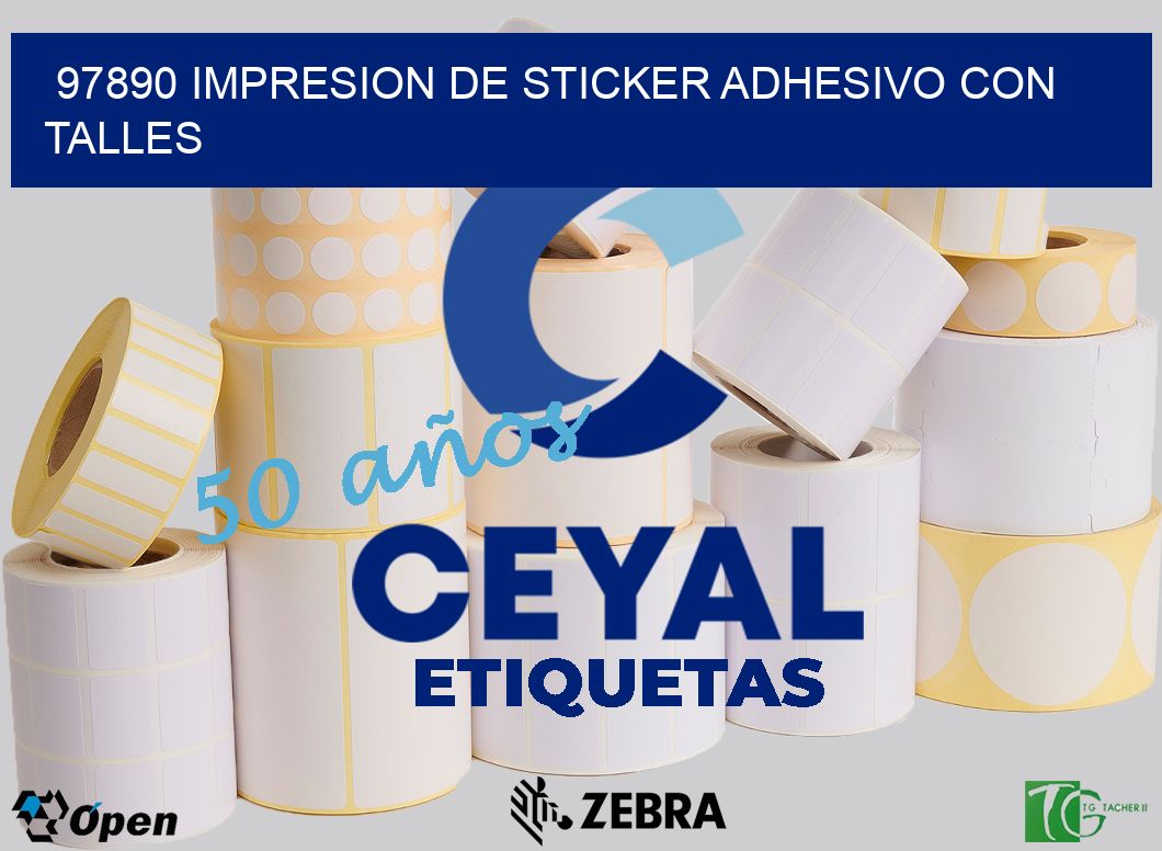 97890 IMPRESION DE STICKER ADHESIVO CON TALLES