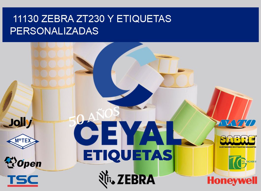 11130 Zebra ZT230 y Etiquetas Personalizadas