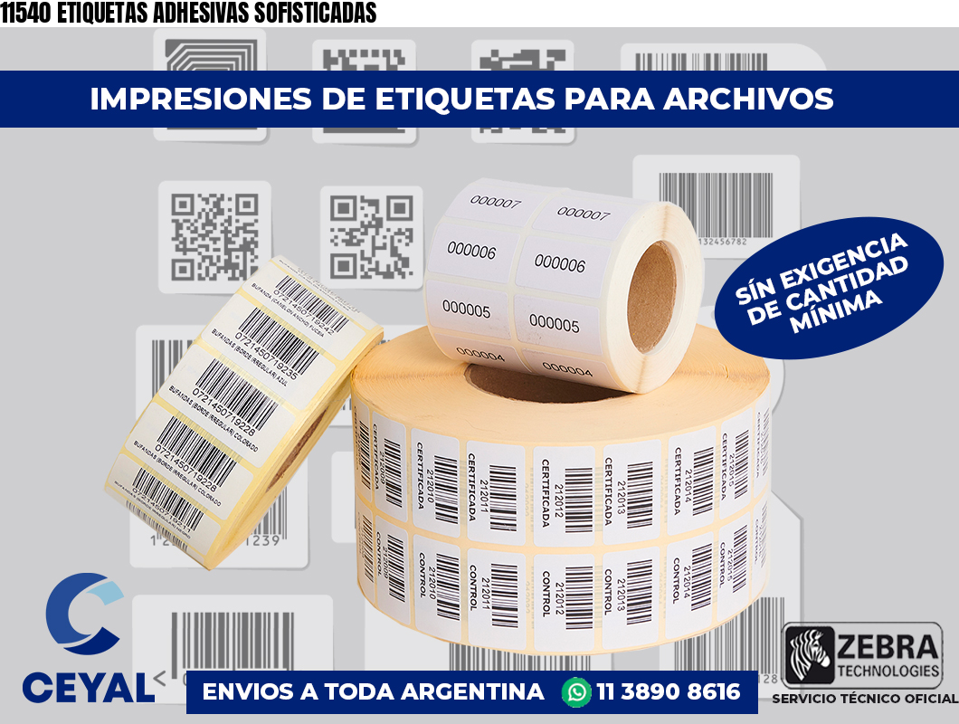11540 ETIQUETAS ADHESIVAS SOFISTICADAS