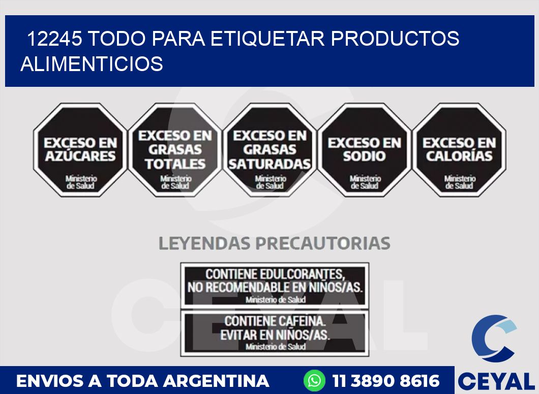 12245 TODO PARA ETIQUETAR PRODUCTOS ALIMENTICIOS