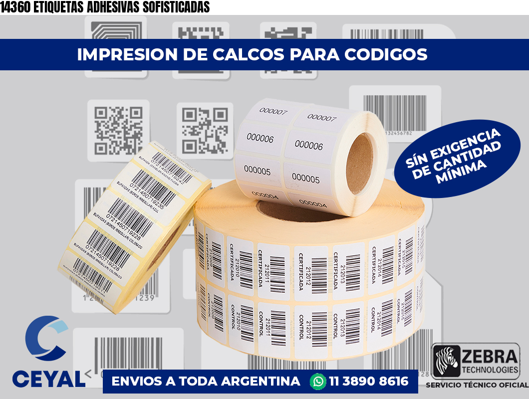 14360 ETIQUETAS ADHESIVAS SOFISTICADAS