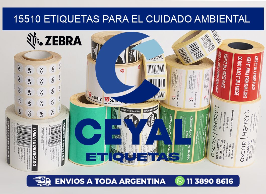 15510 etiquetas para el cuidado ambiental