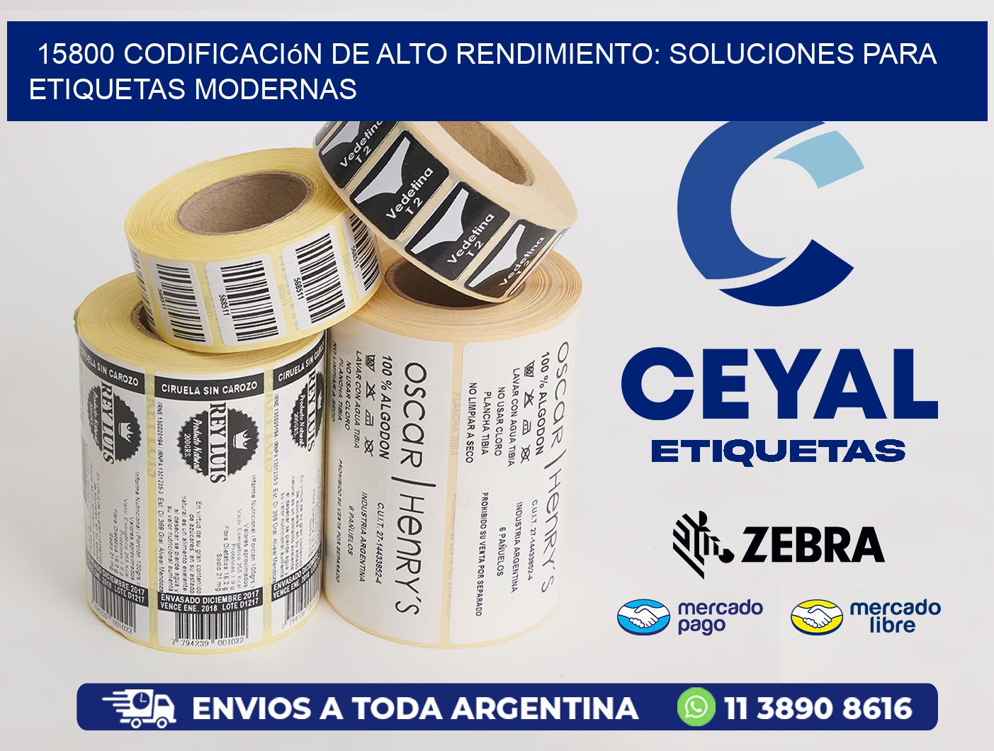 15800 Codificación de Alto Rendimiento: Soluciones para Etiquetas Modernas