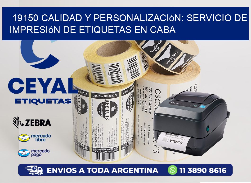 19150 Calidad y Personalización: Servicio de Impresión de Etiquetas en CABA
