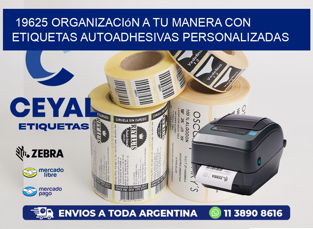 19625 Organización a Tu Manera con Etiquetas Autoadhesivas Personalizadas