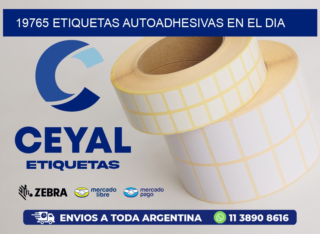 19765 ETIQUETAS AUTOADHESIVAS EN EL DIA