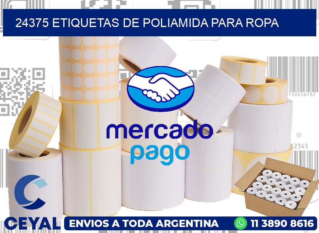 24375 ETIQUETAS DE POLIAMIDA PARA ROPA