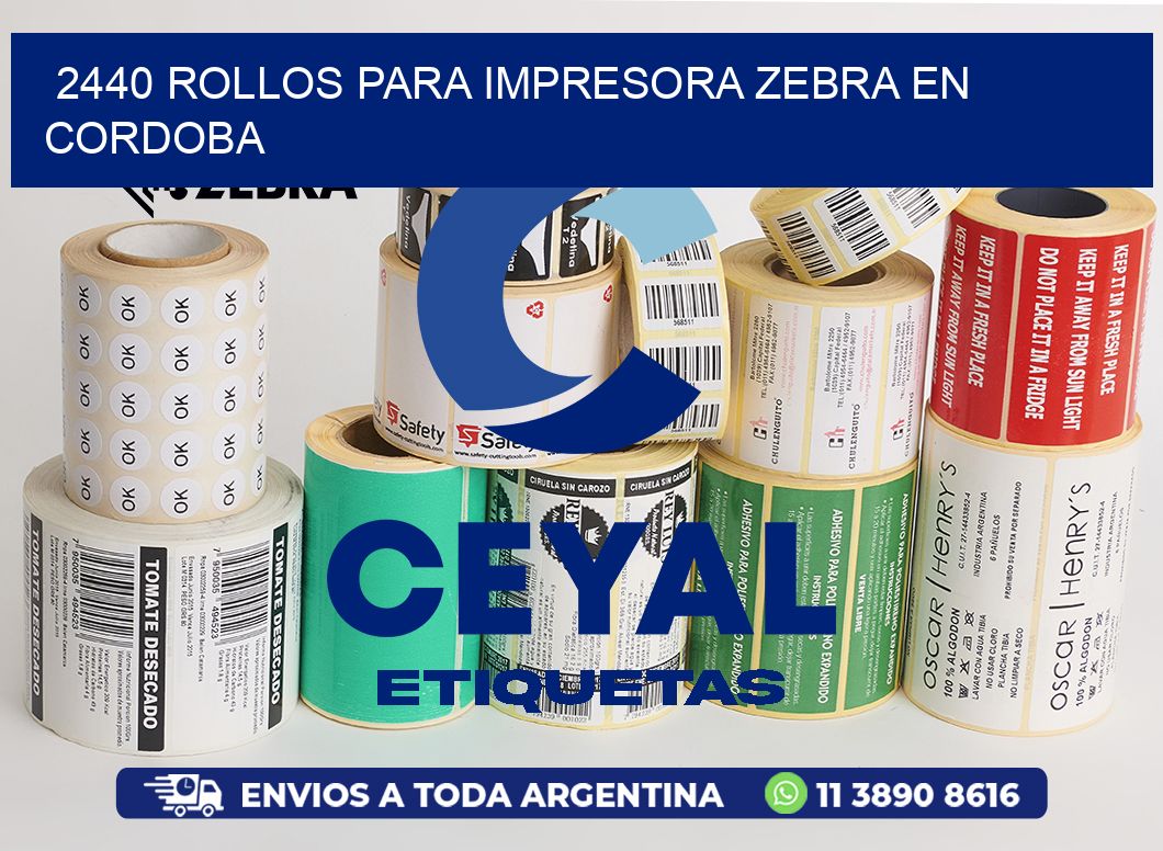 2440 ROLLOS PARA IMPRESORA ZEBRA EN CORDOBA