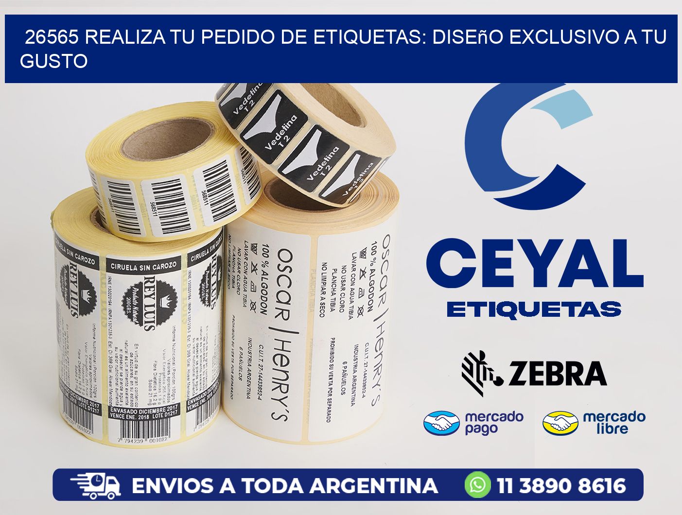 26565 Realiza tu Pedido de Etiquetas: Diseño Exclusivo a tu Gusto