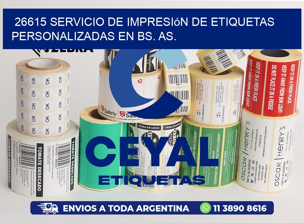 26615 Servicio de Impresión de Etiquetas Personalizadas en Bs. As.