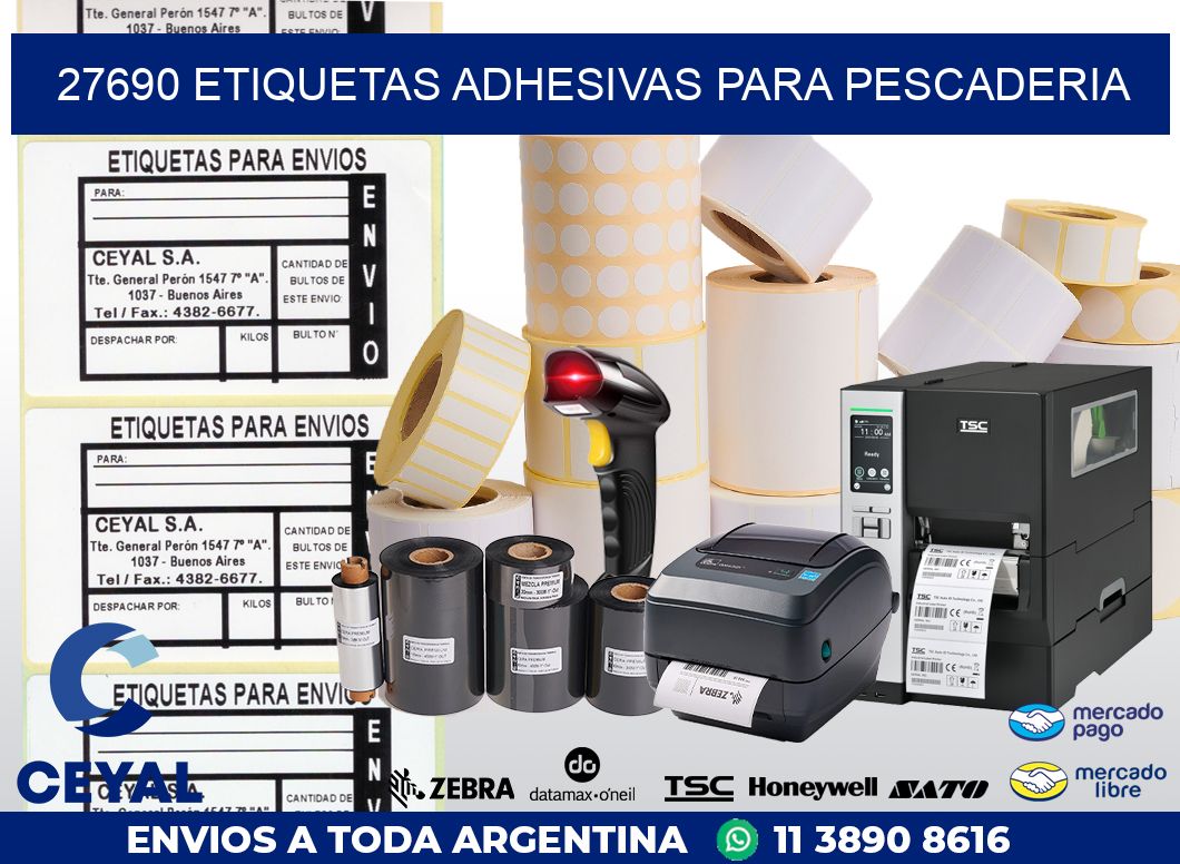 27690 ETIQUETAS ADHESIVAS PARA PESCADERIA