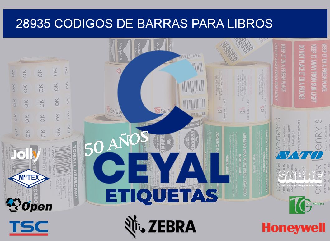 28935 CODIGOS DE BARRAS PARA LIBROS