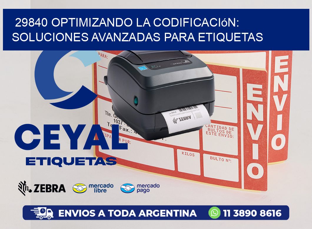 29840 Optimizando la Codificación: Soluciones Avanzadas para Etiquetas