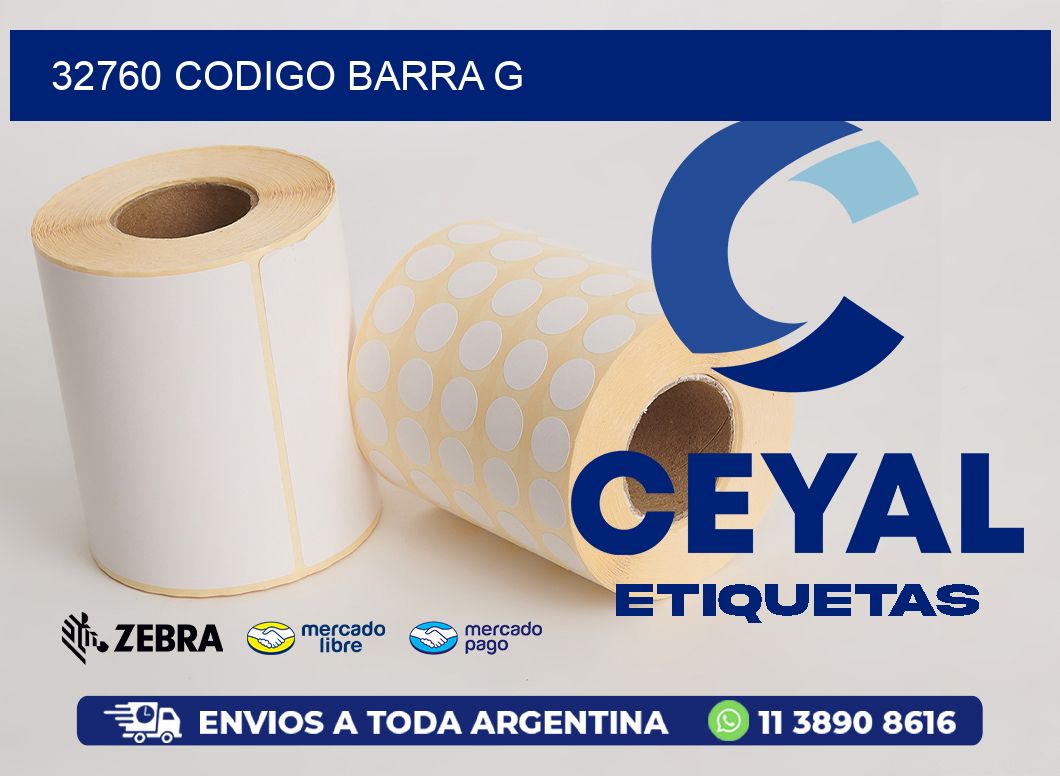 32760 CODIGO BARRA G