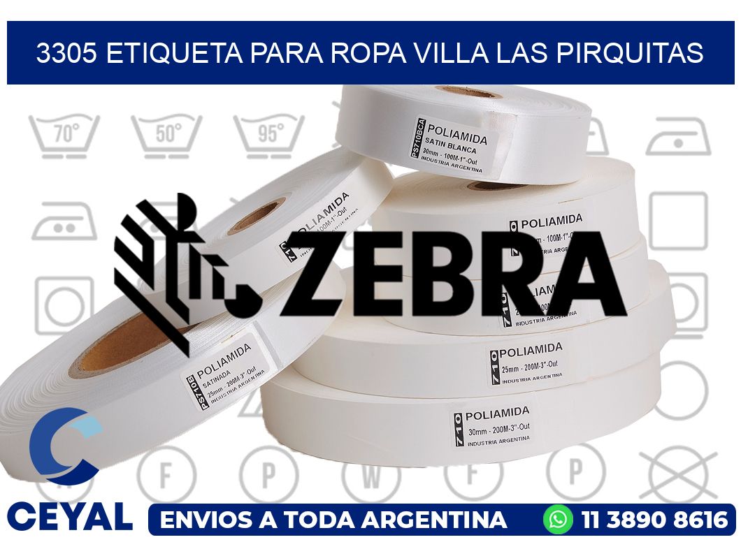 3305 ETIQUETA PARA ROPA VILLA LAS PIRQUITAS