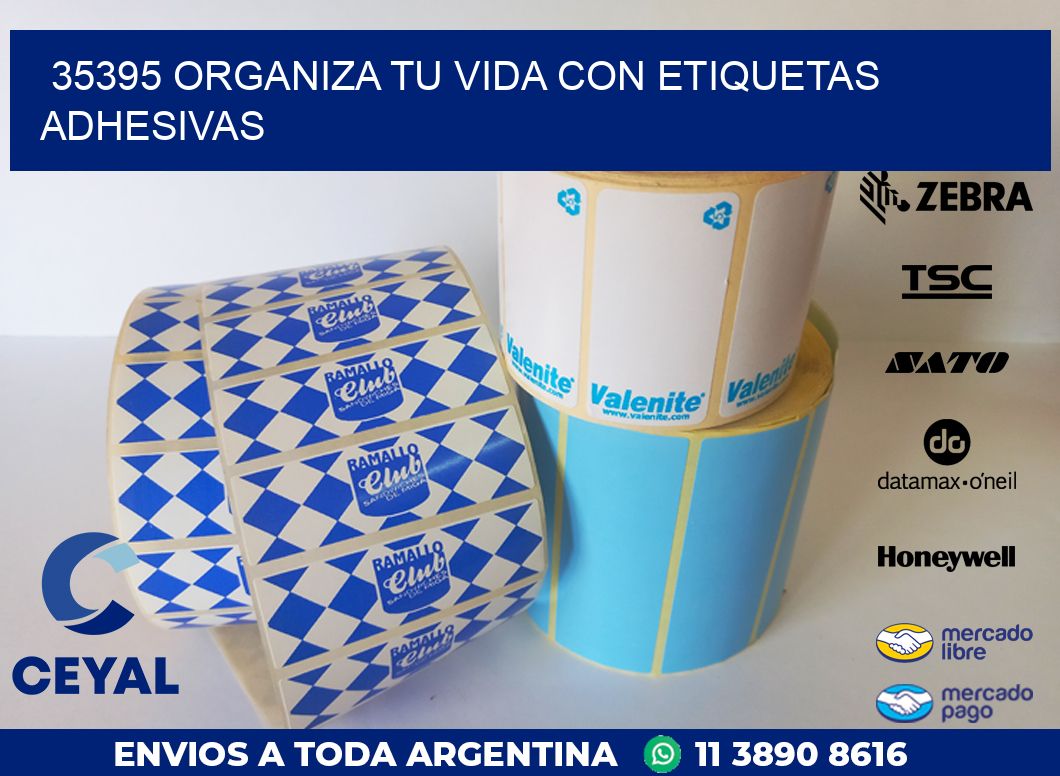 35395 ORGANIZA TU VIDA CON ETIQUETAS ADHESIVAS