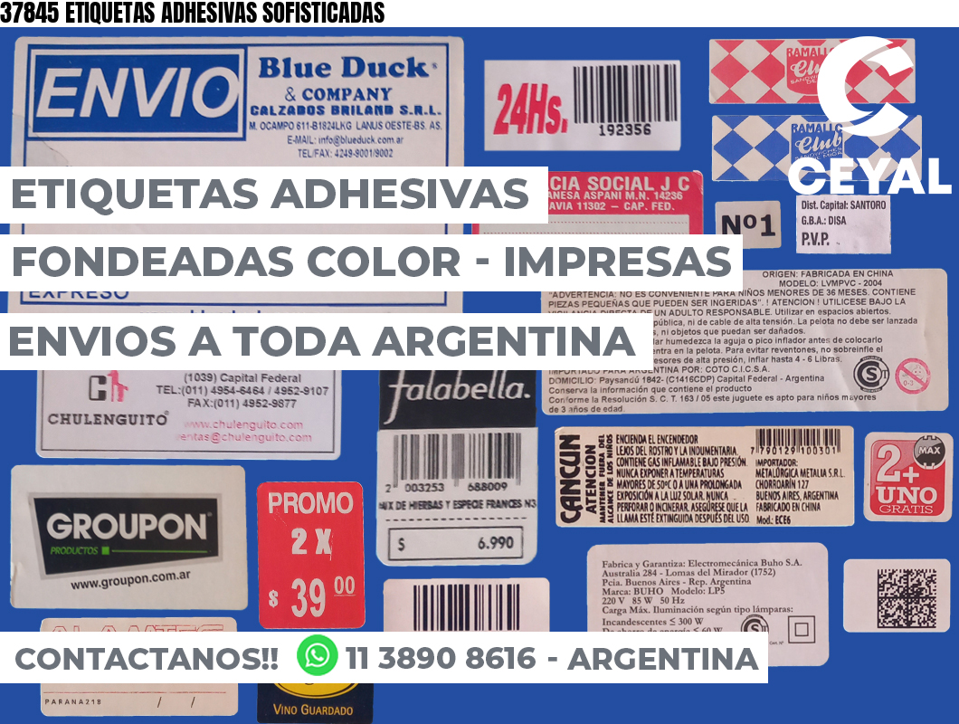 37845 ETIQUETAS ADHESIVAS SOFISTICADAS