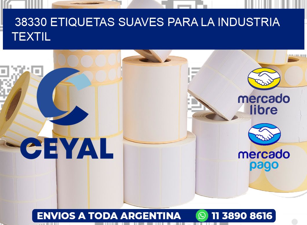 38330 ETIQUETAS SUAVES PARA LA INDUSTRIA TEXTIL