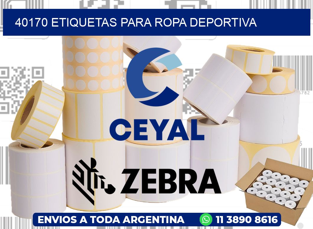 40170 ETIQUETAS PARA ROPA DEPORTIVA