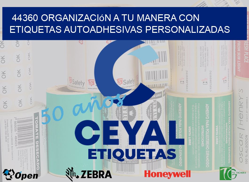 44360 Organización a Tu Manera con Etiquetas Autoadhesivas Personalizadas