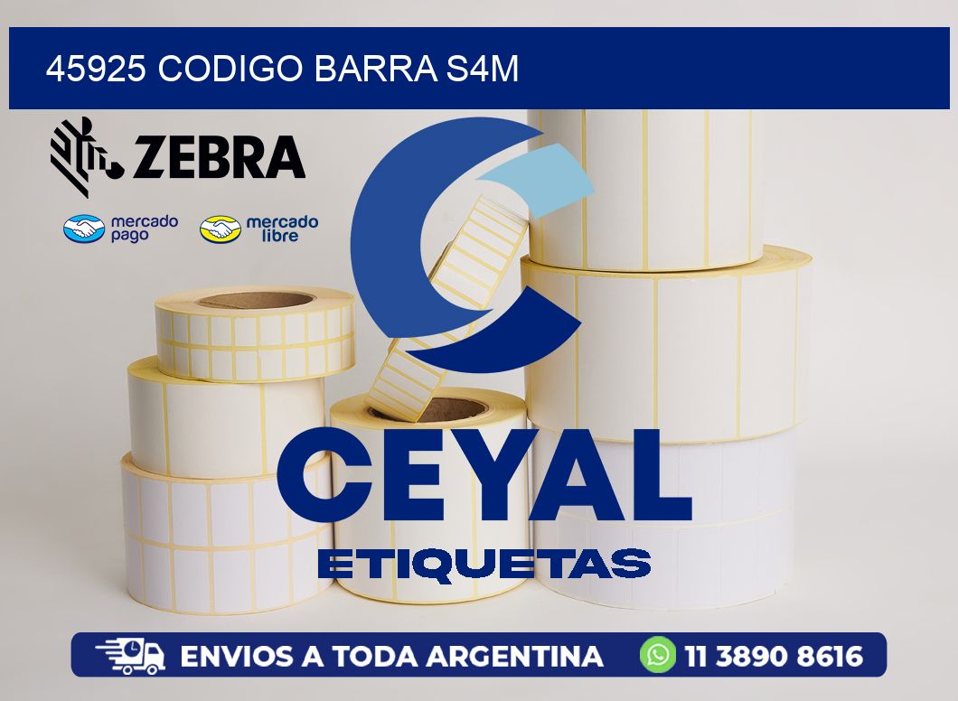 45925 CODIGO BARRA S4M