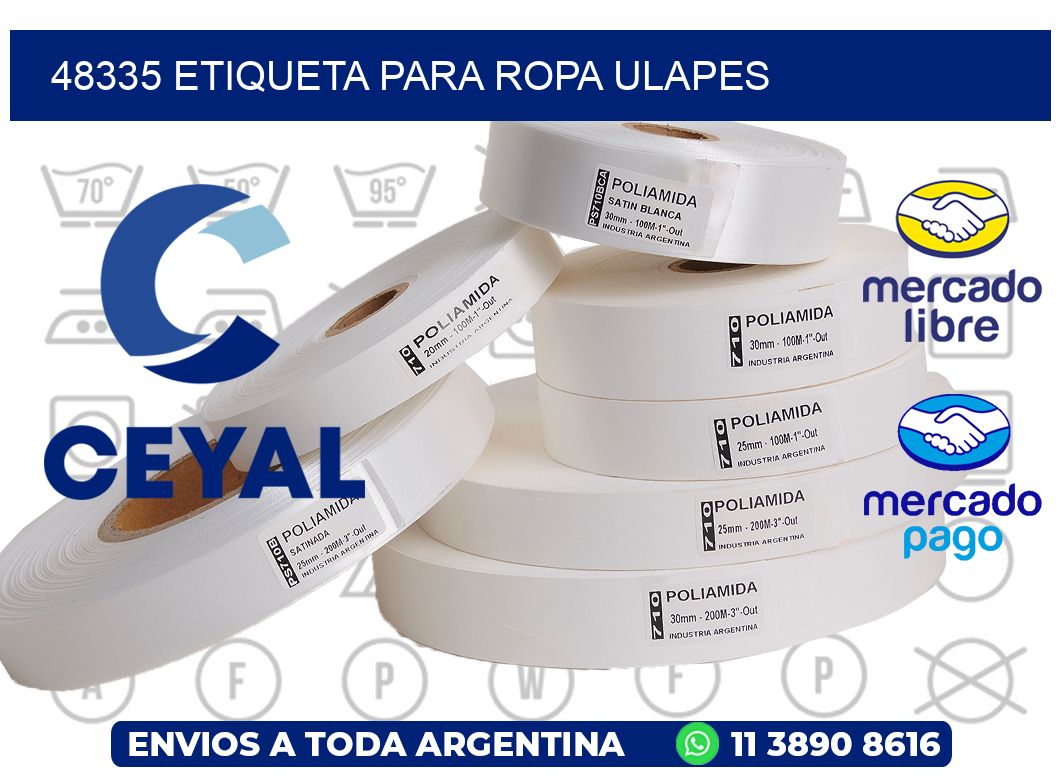 48335 ETIQUETA PARA ROPA ULAPES