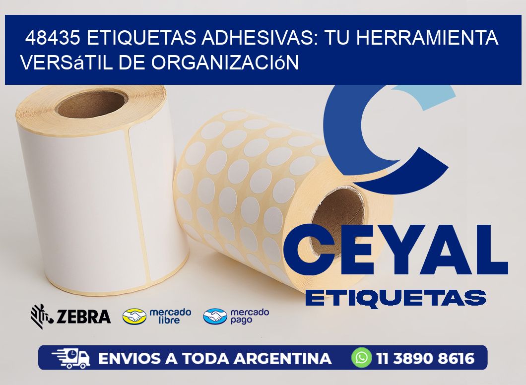 48435 Etiquetas Adhesivas: Tu Herramienta Versátil de Organización