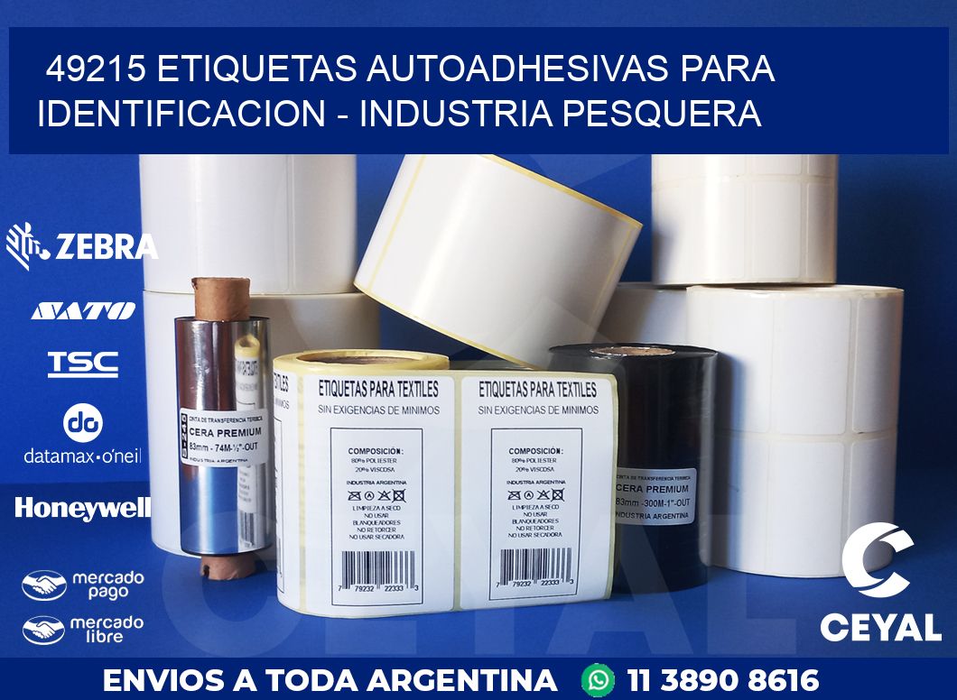 49215 ETIQUETAS AUTOADHESIVAS PARA IDENTIFICACION – INDUSTRIA PESQUERA