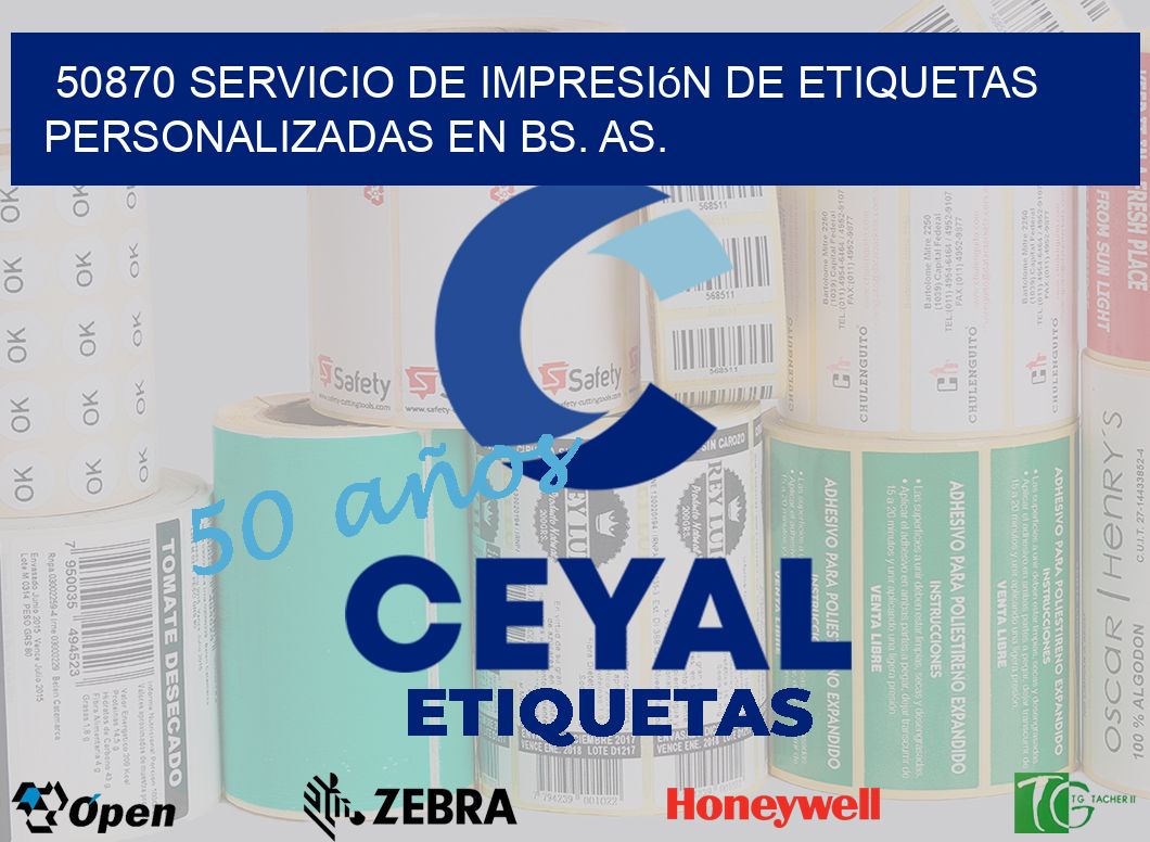 50870 Servicio de Impresión de Etiquetas Personalizadas en Bs. As.