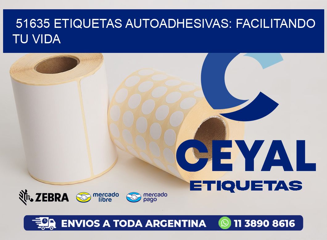 51635 Etiquetas Autoadhesivas: Facilitando tu Vida
