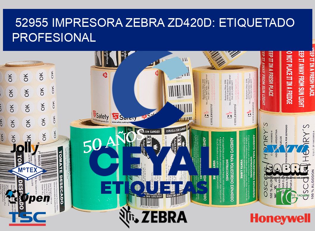 52955 Impresora Zebra ZD420D: Etiquetado Profesional