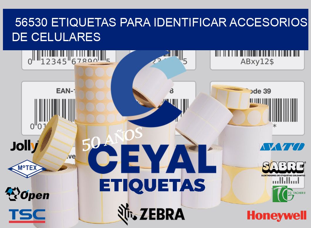 56530 etiquetas para identificar accesorios de celulares