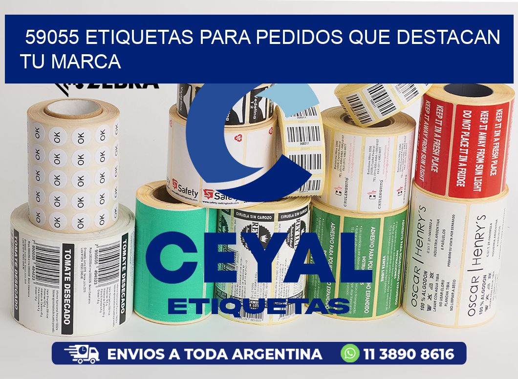 59055 ETIQUETAS PARA PEDIDOS QUE DESTACAN TU MARCA