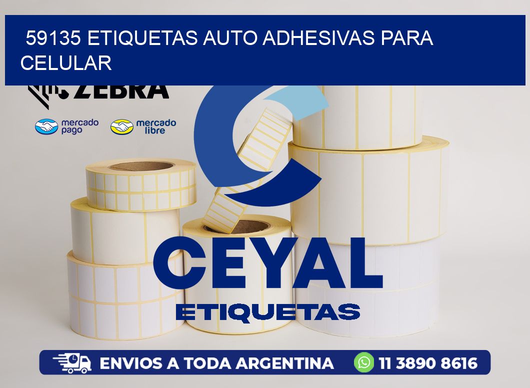 59135 etiquetas auto adhesivas para celular