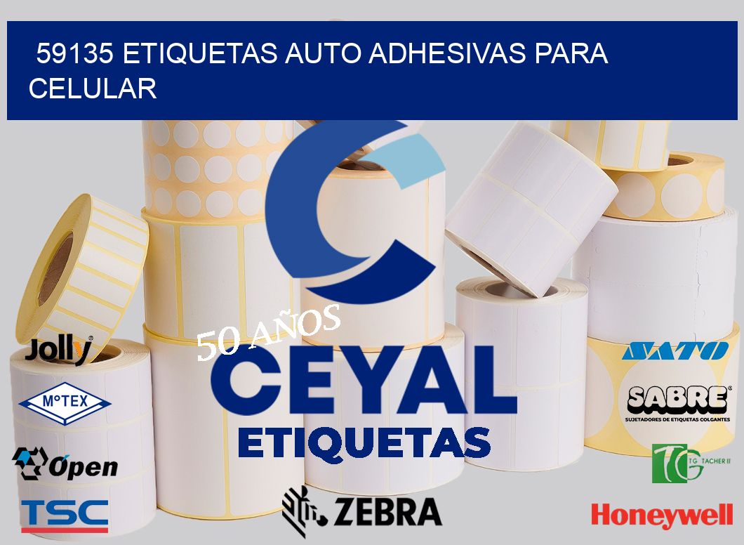 59135 etiquetas auto adhesivas para celular
