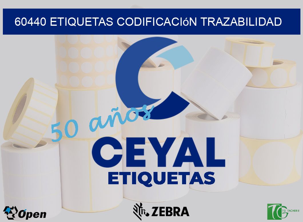 60440 etiquetas codificación trazabilidad