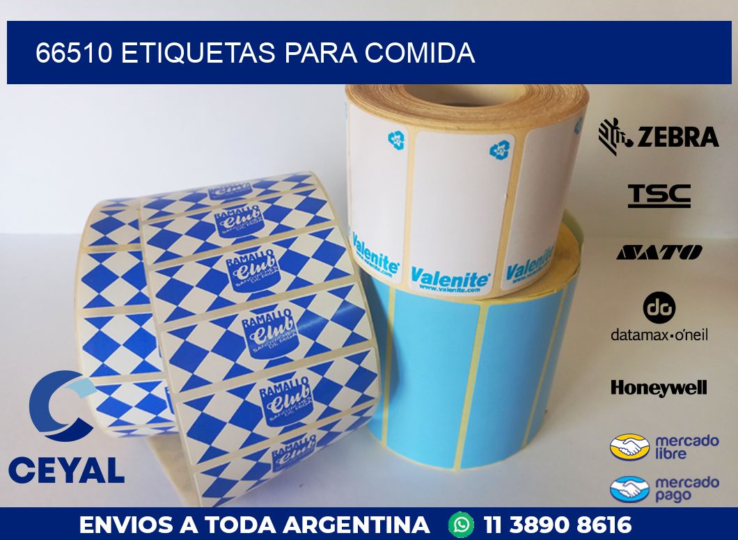 66510 ETIQUETAS PARA COMIDA