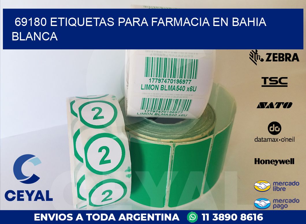 69180 ETIQUETAS PARA FARMACIA EN BAHIA BLANCA