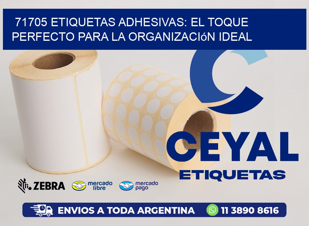 71705 Etiquetas Adhesivas: El Toque Perfecto para la Organización Ideal