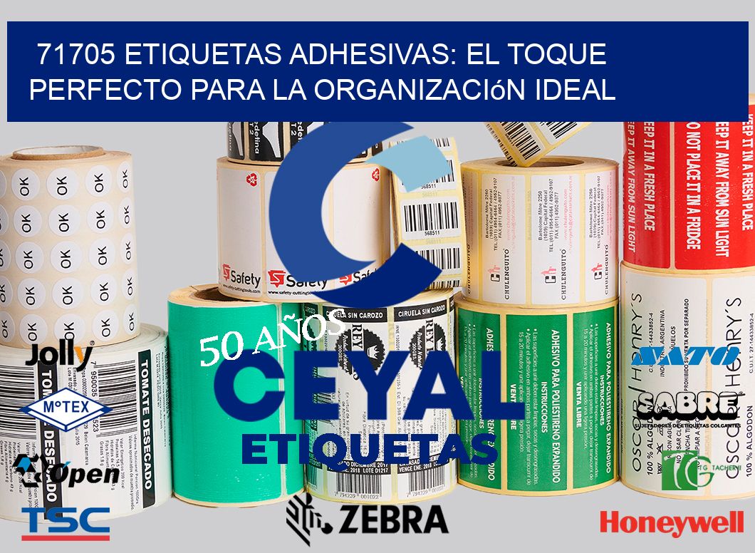 71705 Etiquetas Adhesivas: El Toque Perfecto para la Organización Ideal