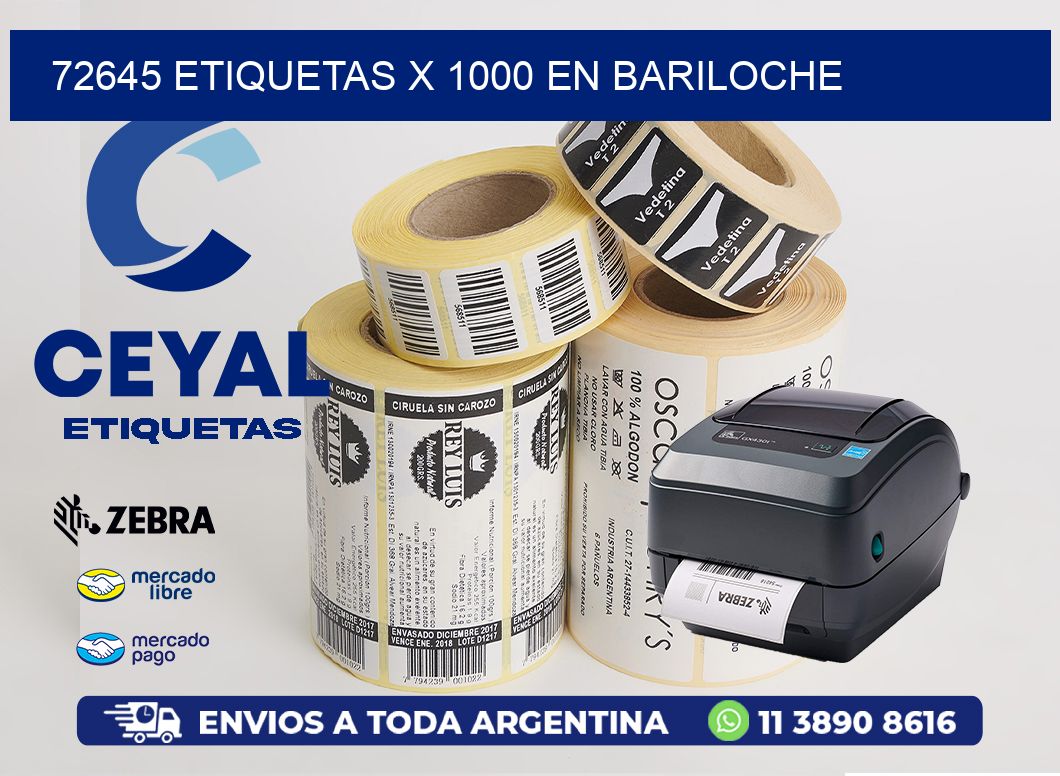 72645 ETIQUETAS X 1000 EN BARILOCHE