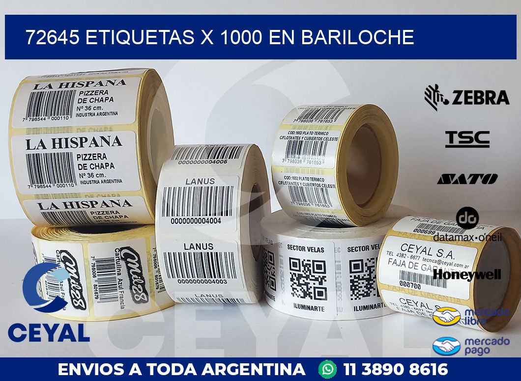 72645 ETIQUETAS X 1000 EN BARILOCHE