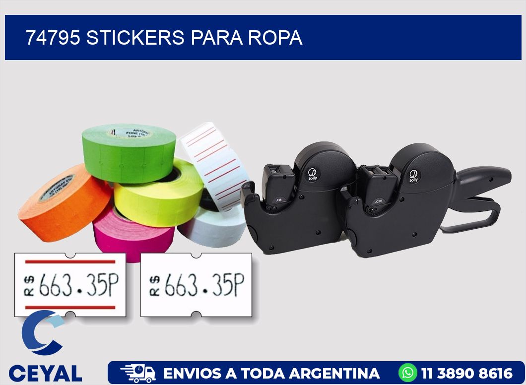 74795 STICKERS PARA ROPA