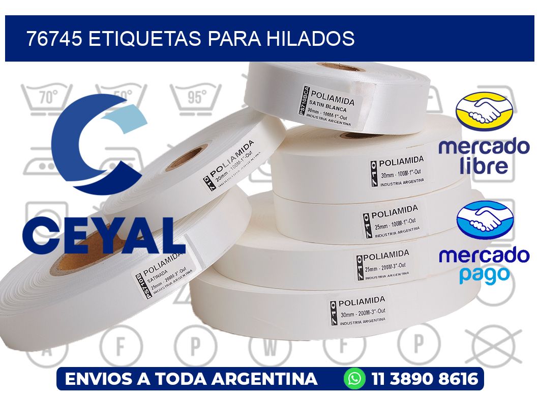76745 ETIQUETAS PARA HILADOS