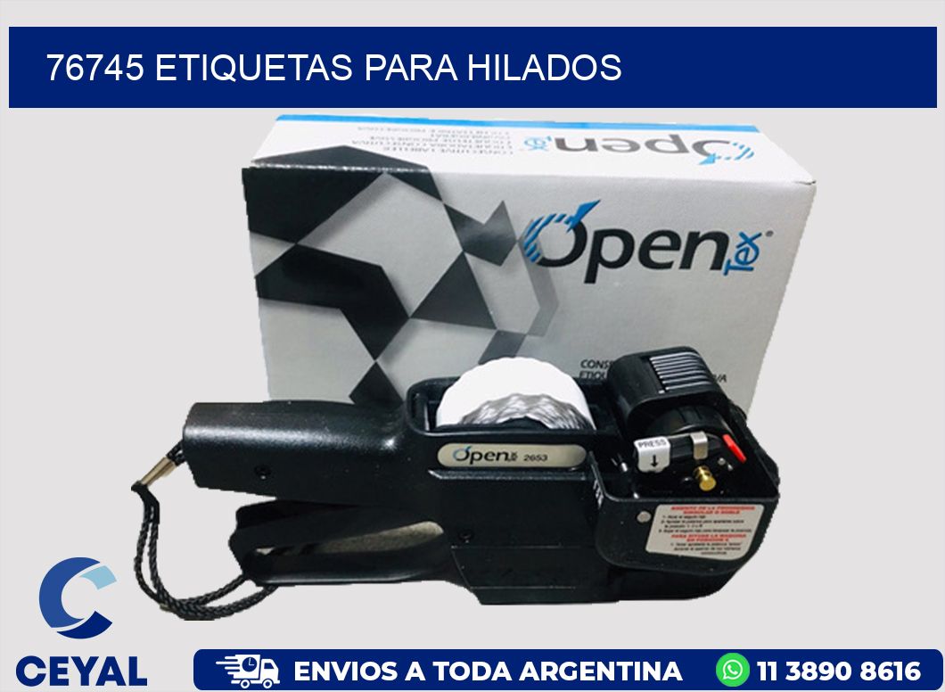 76745 ETIQUETAS PARA HILADOS